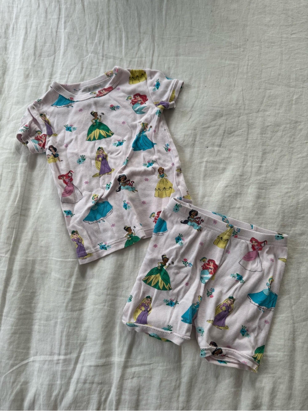 GAP Pink Princess Characters Short Pajama Set